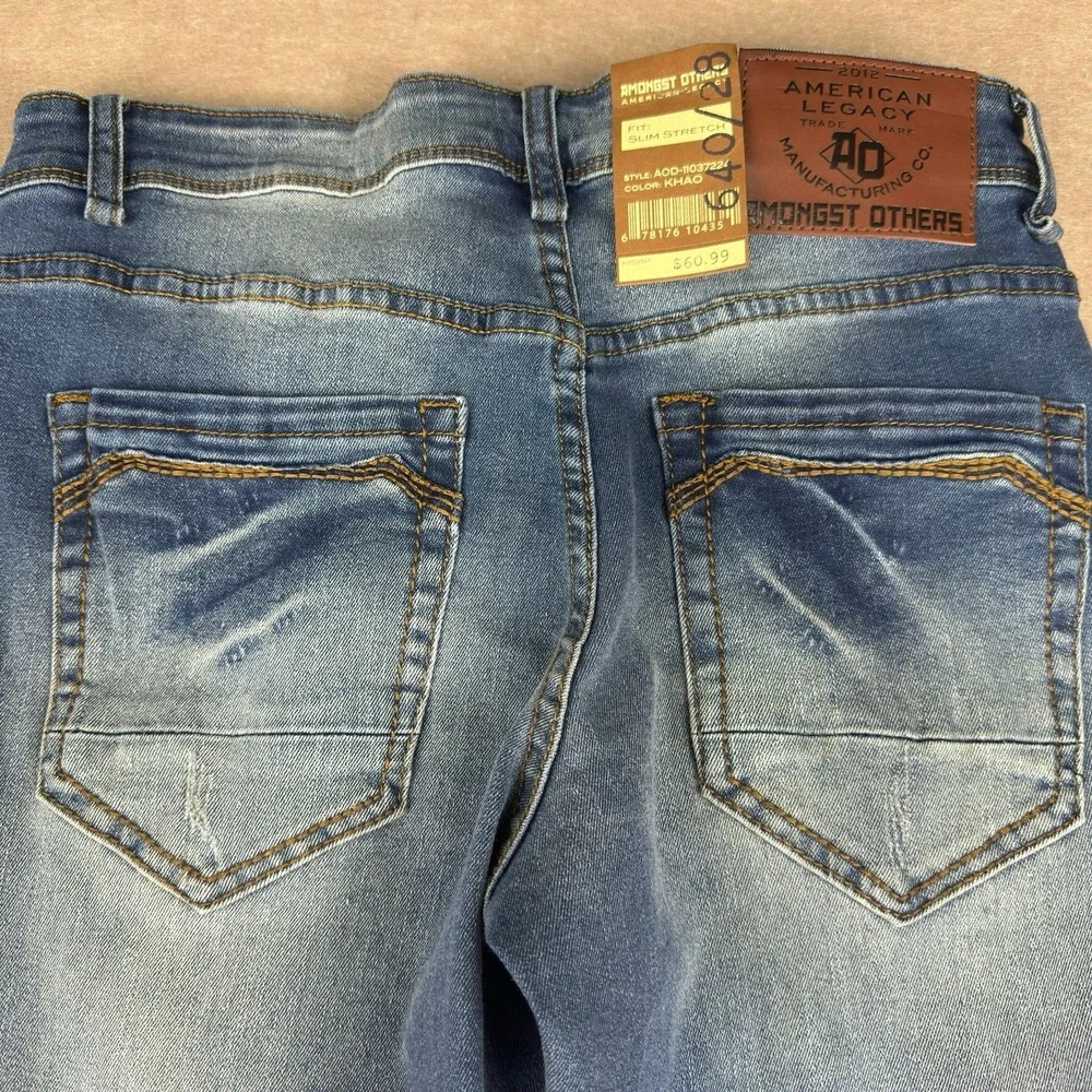 Amongst Others‎ Men’s Jeans 30 Blue Faded Slim Straight Stretch American Legacy